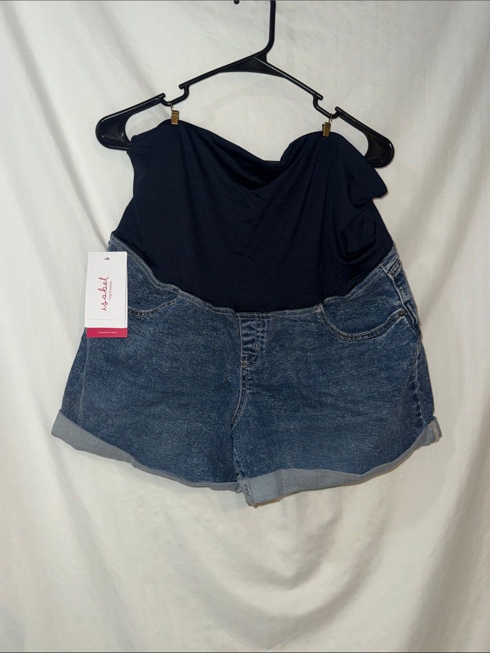 Isabel Maternity by Ingrid & Isabel Blue Denim Shorts
